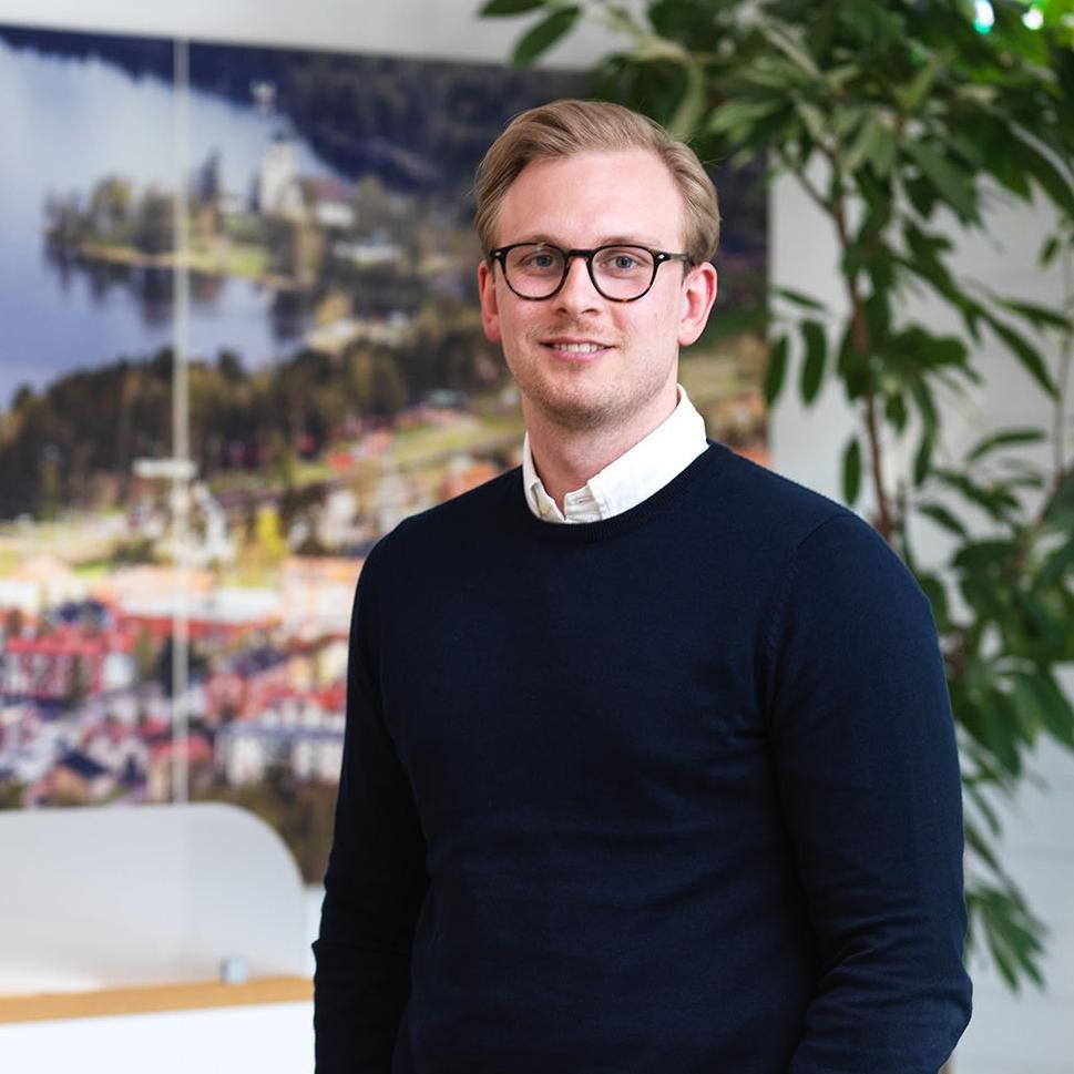 Anton Bokull, premiumrådgivare på Leksands Sparbank.